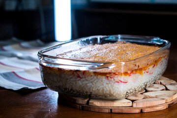 Easy Sushi Bake. Sushi Casserole. © Denis