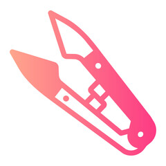 Cutter  gradient icon