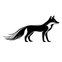 Fototapeta premium wolf head silhouette