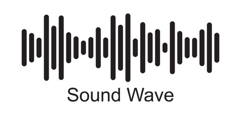 Record player lines social audio of voice volume equalizer with stereo noise sound wave message