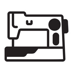 sewing machine glyph icon