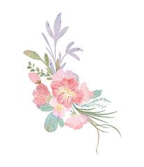 bouquet of pink flowers