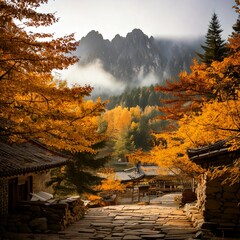 단풍이 읊조리는 한옥마을의 시간여행