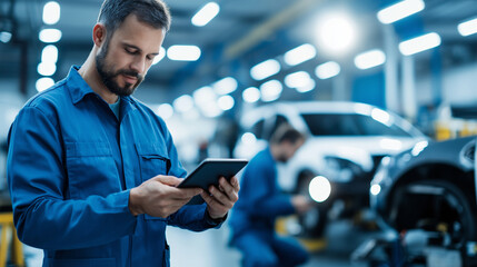 Modern Car Service Workshop with Advanced Technology