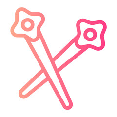 Needles  gradient icon