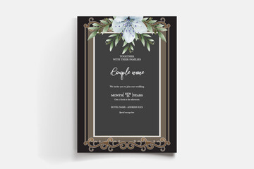BRIDAL SHOWER FLORAL INVITATION TEMPLATE