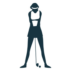 Fototapeta premium player female hair cap shorts t shirt club ball detailed silhouette.eps