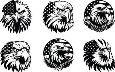Eagle With American Flag Svg bundle
