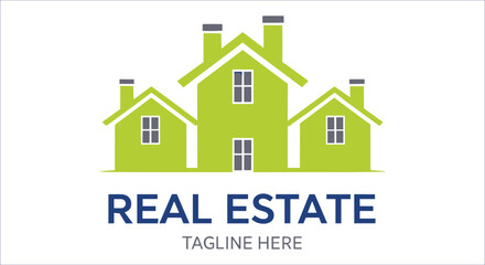 Real estate vector logo for home sales and investments. Real estate logo icon vector design. Real estate agency logo vector. Luxury real estate logo vector design