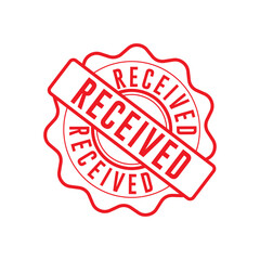 Received Stamp Graphic design vector element templates simple and modern