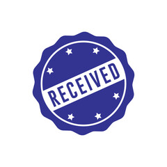Received Stamp Graphic design vector element templates simple and modern