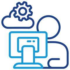 Work Cloud Icon