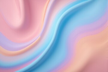 Fototapeta premium abstract background of a colorful wavy design with a soft pastey color
