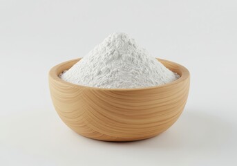 Flour Preparation Kitchen Food Photography Minimalist Setting Close-Up View Culinary Concept