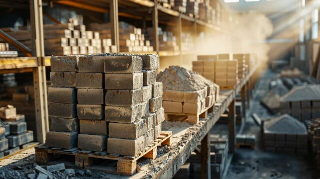 industrial production of essential building materials