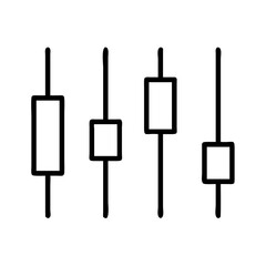 box plot icon, box plot line art - simple line art of box plot, perfect for box plot logos and icons