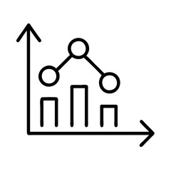data points icon, data points line art - simple line art of data points, perfect for data points logos and icons