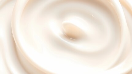 Close-up of smooth skincare cream texture with soft lighting and clean, minimal background