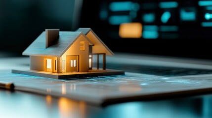 Futuristic Blueprint Showcase for House Design