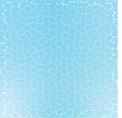 Blue Mosaic Pool Water Texture - Vector Background