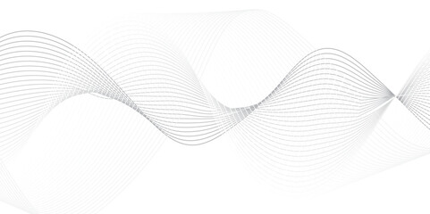 Abstract soft wave lines dynamic flowing gray light isolated background. Abstract frequency sound wave lines and twisted curve lines background. wave lines dynamic flowing gray light isolated 