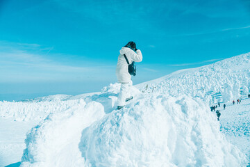 山形蔵王の美しい樹氷
