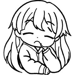 Sleepy chibi style