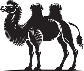 camel cartoon illustration, camel silhouette vector, camel logo vector, camel vector icon, camel silhouette vector isolated on white background