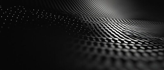 Professional Black Dot on Black Background Material Graphic Design