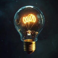 Professional image of a lightbulb representing innovation, creativity, and energy efficiency
