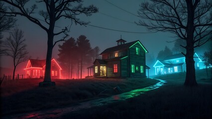 neon house