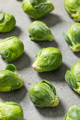 Organic Green Raw Brussel Sprouts