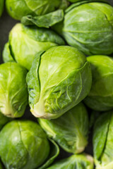 Organic Green Raw Brussel Sprouts