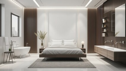 Modern Bedroom with Ensuite Bathroom