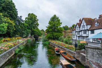 View of Canterbury, a small town in southeast England	