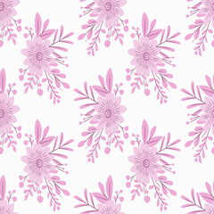 seamless pink floral pattern. delicate flowers, spring, for design fabric packaging vector