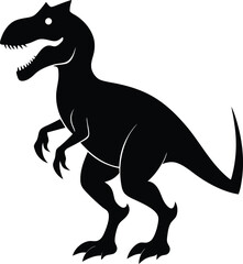 Dinosaur Silhouette Vector Design, Dinosaur Icon