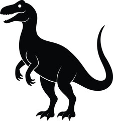 Dinosaur Silhouette Vector Design, Dinosaur Icon
