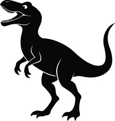 Dinosaur Silhouette Vector Design, Dinosaur Icon