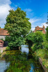 View of Canterbury, a small town in southeast England	