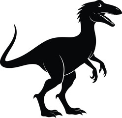 Dinosaur Silhouette Vector Design, Dinosaur Icon