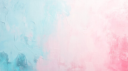 Fototapeta premium Pastel blue and pink abstract texture with brushstrokes and rough surface