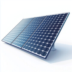 solar panel isolated on white