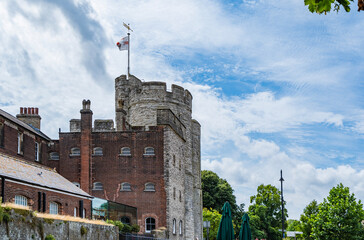 View of Canterbury, a small town in southeast England	