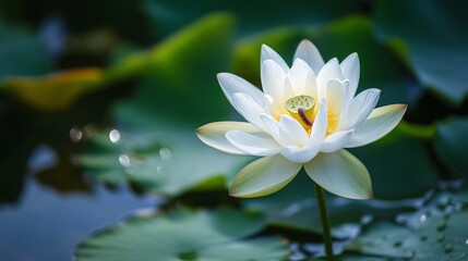 Blooming White Lotus Flower Usage
