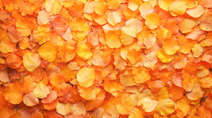Vibrant autumn leaves in shades of orange and yellow capturing fall beauty