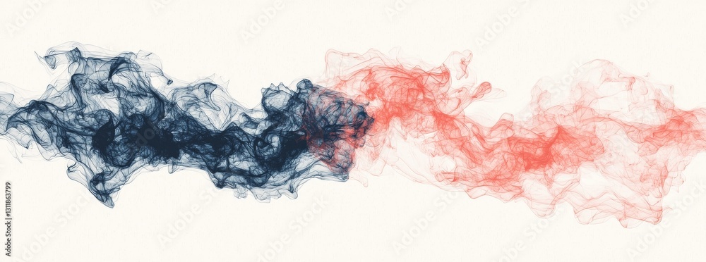 Poster this is a 3d rendering of a solid shape resembling a multi-colored flowing abstract metallic iridesc