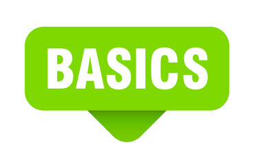 basics sticker. basics sign on transparent background