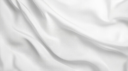 Obraz premium Smooth white fabric with flowing texture and soft folds