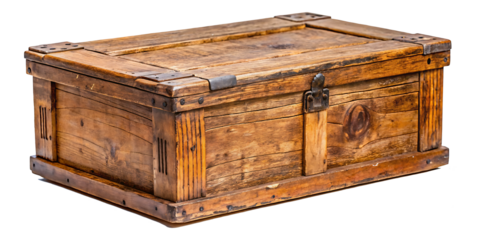 old wooden box isolated